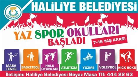 Haliliye belediyesi yaz spor okulları başlıyor Son Haberler