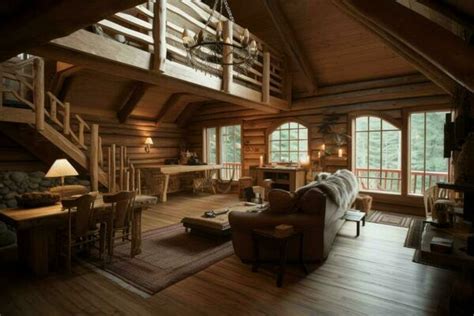 Log Cabin Interior Stock Photos, Images and Backgrounds for Free Download