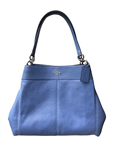 Dark Blue Coach Purse. Coach Pebbled Leather Lexy Shoulder Bag Handbag (Dark Periwinkle).