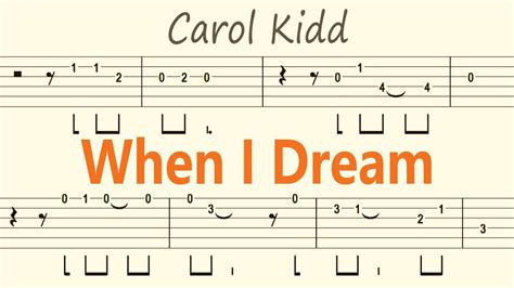 When I Dream Carol Kidd Guitar Solo Tab BackingTrack YouTube