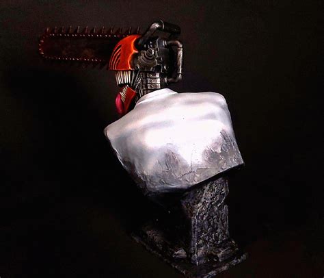 Painted a Chainsaw Man bust for a commission : r/ChainsawMan