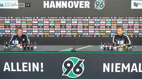 26 Spieltag H96 SGD Pressekonferenz Nach Dem Spiel YouTube