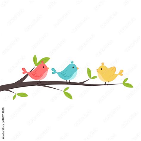 Bird On A Branch Clip Art