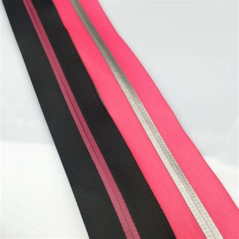 5# waterproof zipper with reflective tape long chain - JY ZIPPER