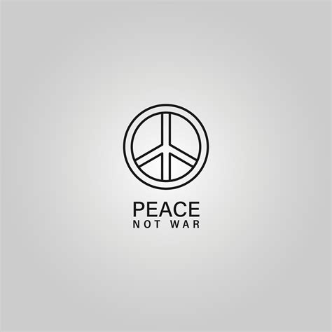 peace logo vector 25450479 Vector Art at Vecteezy