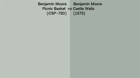 Benjamin Moore Picnic Basket Vs Castle Walls Side By Side Comparison