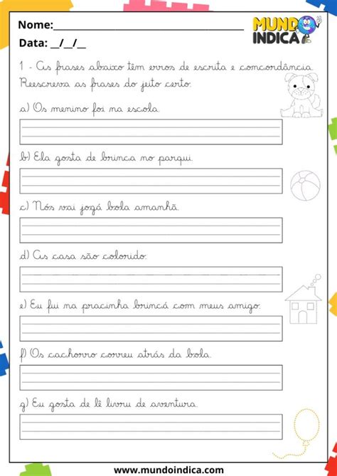 Atividade Caligrafia 4 Ano - 20 Atividades de Caligrafia para 4º Ano