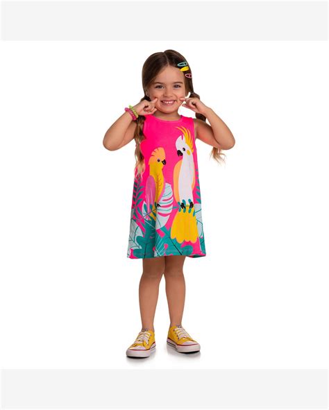 Riachuelo Vestido Infantil Kyly Meia Malha