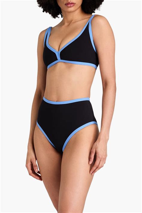 Lisa Marie Fernandez Maria Stretch Crepe Bikini The Outnet