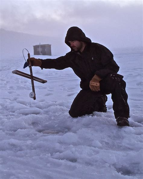 The Maine Outdoorsman: Ice Fishing - Island Falls, Maine (Photo Tour)