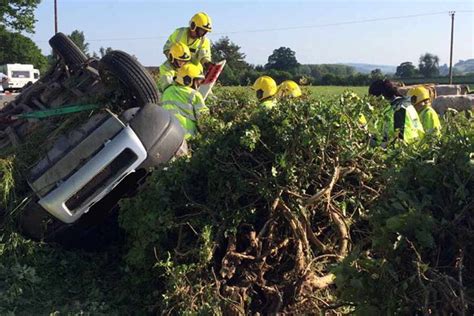 Woman Taken To Hospital After Car Overturns In Shropshire Crash