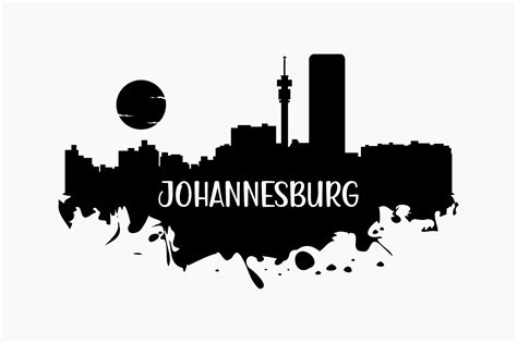 Johannesburg Skyline Silhouette Graphic by BerriDesign · Creative Fabrica