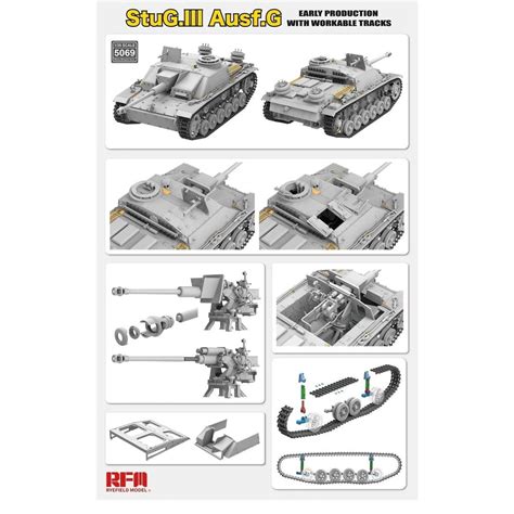 RFM 1 35 Sturmgeschutz StuG III Ausf G EARLY PRODUCTION Skala 1 35