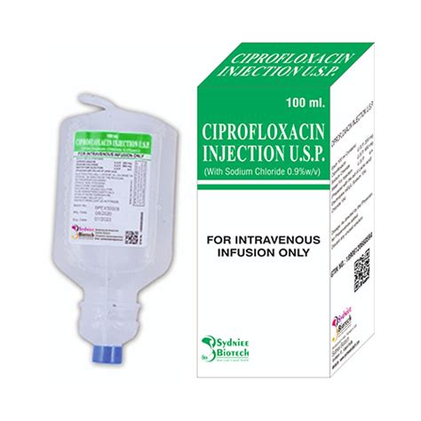 Ciprofloxacin Intravenous Infusion Manufacturer Supplier Exporter