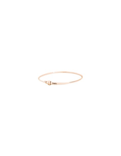 Dodo Bracciale Bangle Con Stopper Oro Rosa Misura L