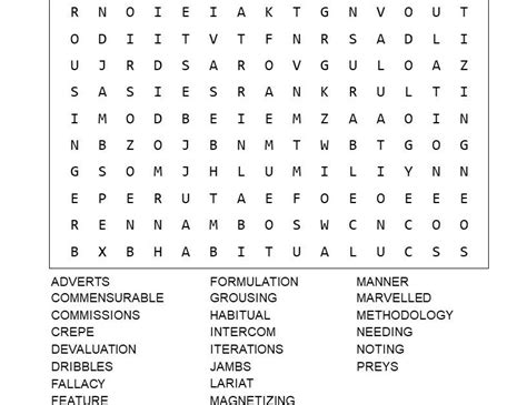 Printable Jumbo Word Search Printable Word Searches