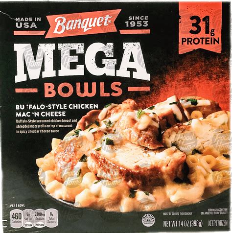 Groceries Product Infomation For Banquet Mega Bowls Buffalo Style Chicken Mac N