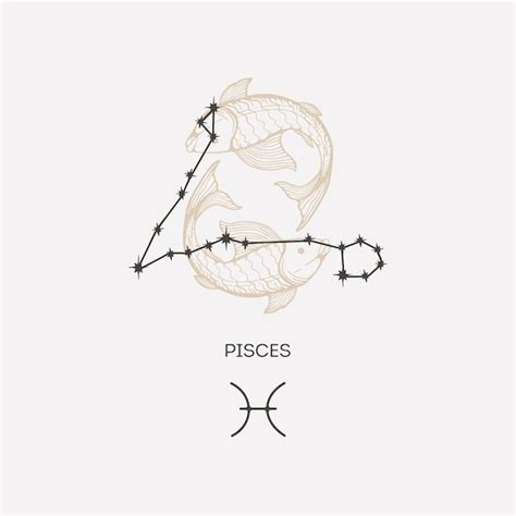 Premium Vector Pisces Constellation Vector Illustration