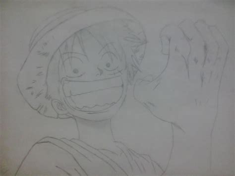 Luffy Sketch D By Charmander100 On Deviantart