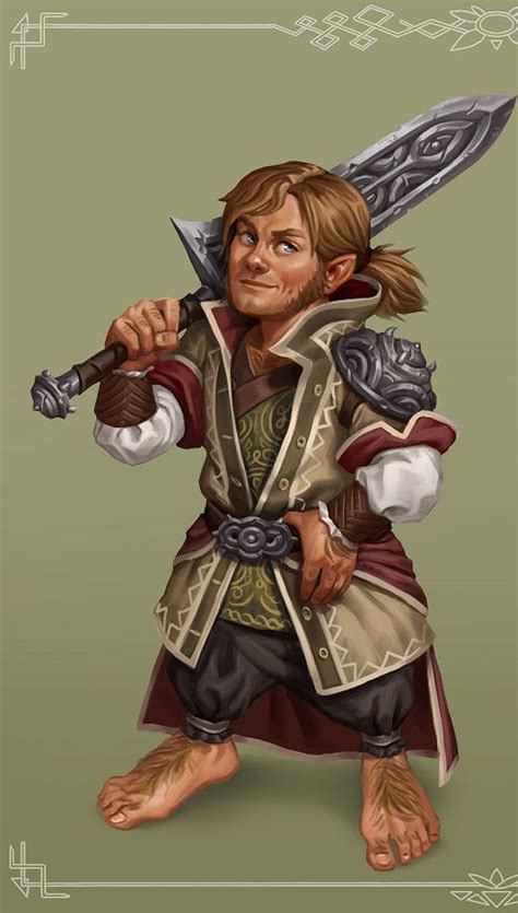 Pin on Male Halfling