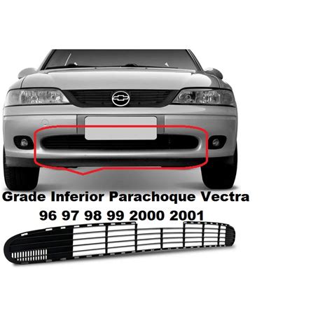 Grade Tela Inferior Para Choque Vectra 1996 1997 1998 1999 2000 Central