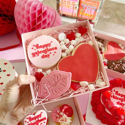 Galentines Sugar Cookie Box Postal Available Cake By Hannah Jones