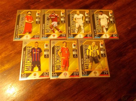 2022 23 Topps Match Attax Champions League Lot Of 7 Matchwinner NO DUPS