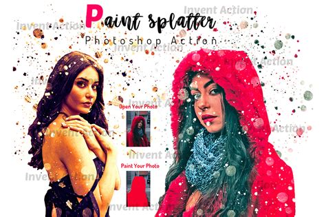 Paint Splatter Photoshop Action - Invent Actions