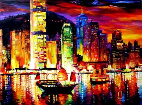 Hong Kong Painting At Paintingvalley Explore Collection Of Hong