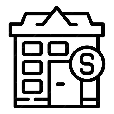 Premium Vector | House subsidy icon outline vector bank money support grant