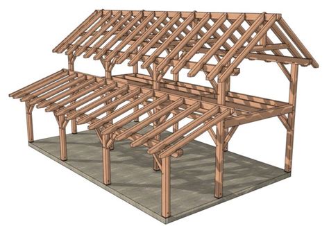 1436 Timber Frame With Shed Roof - Etsy