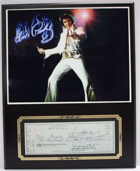 Elvis Presley King Of Rock 6 Reproduction Signed Limited Edition Check ...