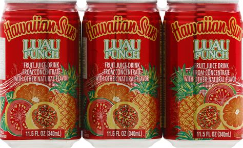 Hawaiian Sun Drinks Luau Punch Usa Store Th