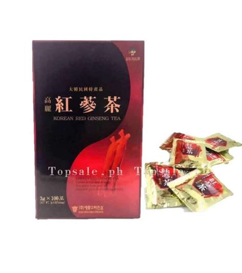 Original Korean Red Ginseng Tea 3g X 100 Teabags Lazada Ph