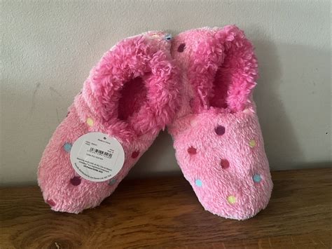 Ladies Snoozies Cosy Feet Pink Small 3 4 Slippers Non Slip Soles Ebay