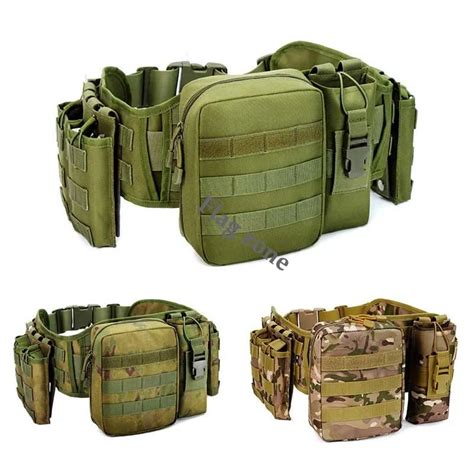 Conjunto De Cintur N T Ctico Molle Bolsa Multifunci N Militar Del Ej