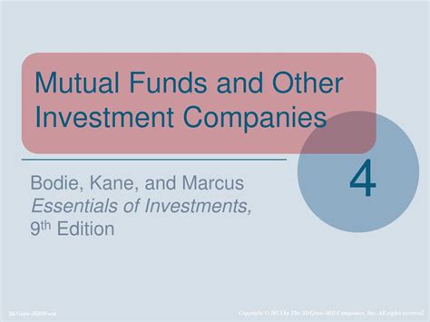 Ppt Mutual Funds And Other Investment Companies Powerpoint