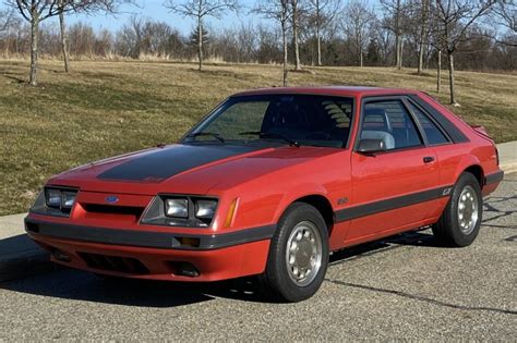 For Sale 1986 Ford Mustang Gt Bright Red 50l V8 5 Speed 65k Miles