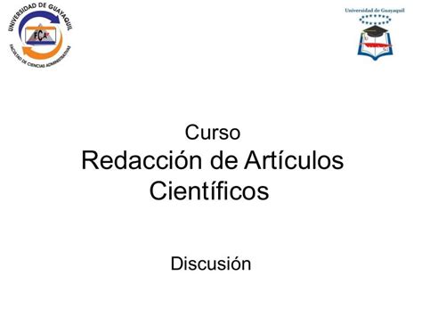 Discusión De Un Artículo Científico