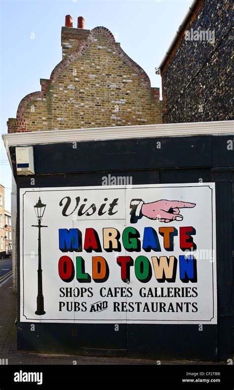 A sign for Margate Old Town Stock Photo - Alamy