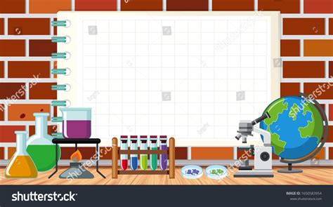 Border Template Science Equipments Lab Illustration Stock Vector Royalty Free 1650583954