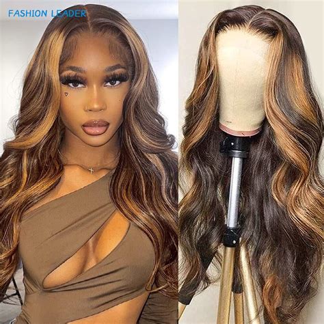 Perruque Lace Front Body Wave Brésilienne Naturelle Cheveux Blonds