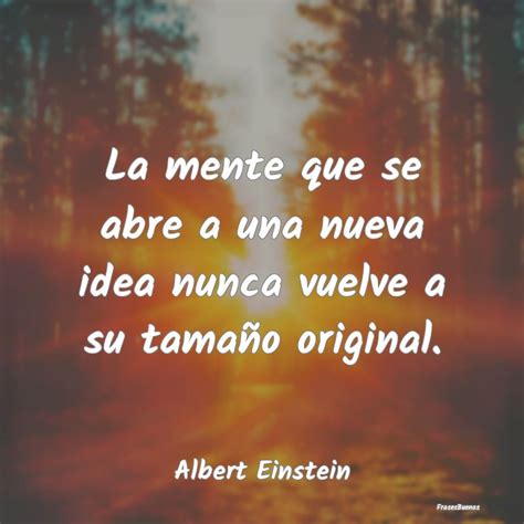 Frases De Albert Einstein La Mente Que Se Abre A Una Nueva Idea Nu