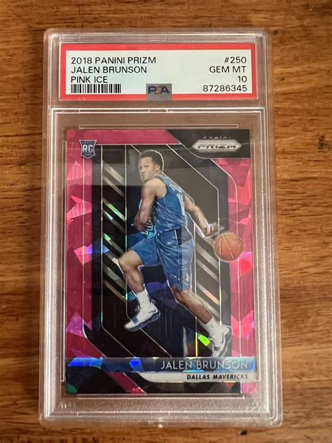 Jalen Brunson 2018 Prizm 250 Pink Ice Price Guide Sports Card Investor