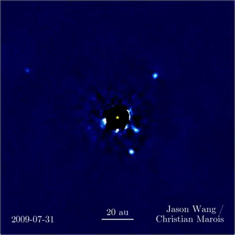 Four Exoplanets Orbiting Hr 8799 Via Direct Imaging Technique  On Imgur