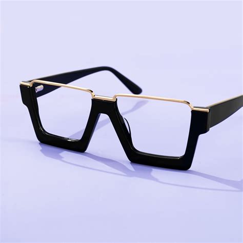 Dardhan Rectangle Black Eyeglasses Vooglam