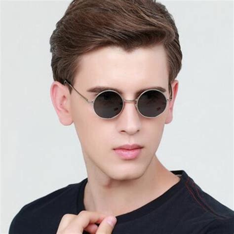 Vintage Round Sunglasses Metal Full Rim Outdoor Sun Glasses Men Women ...