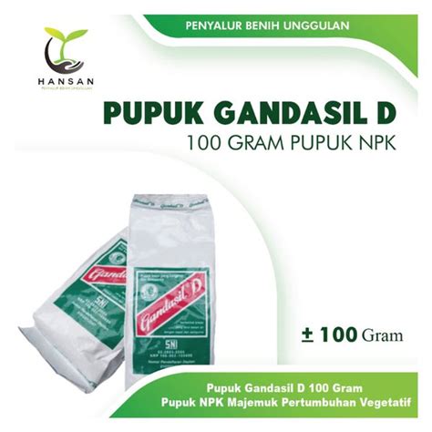 Jual Pupuk Gandasil D Gram Pupuk Npk Majemuk Pertumbuhan Vegetatif