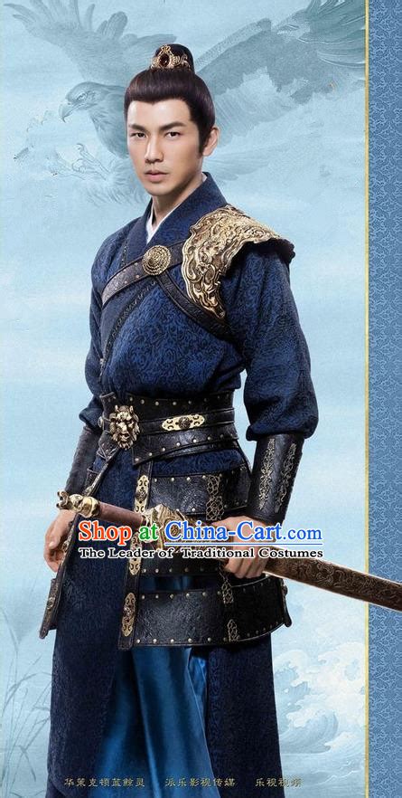 Traditional Chinese Ancient Men Costumes Ancient Chinese Cosplay General Swordsmen Knight