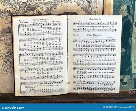 Hymn book stock image. Image of pages, songs, words - 278955373